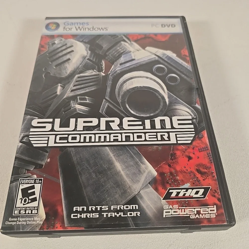 Supreme Commander Sci-Fi Strategy Video Game PC CD-ROM 2007